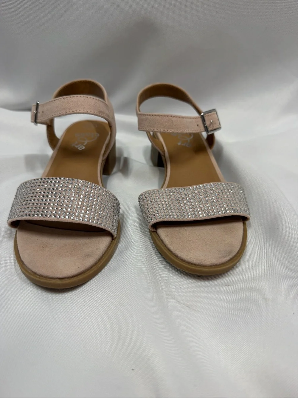 Art Class | Dress Heels Rhinestone Light Pink Sandals Shoes Little Girl Size 13